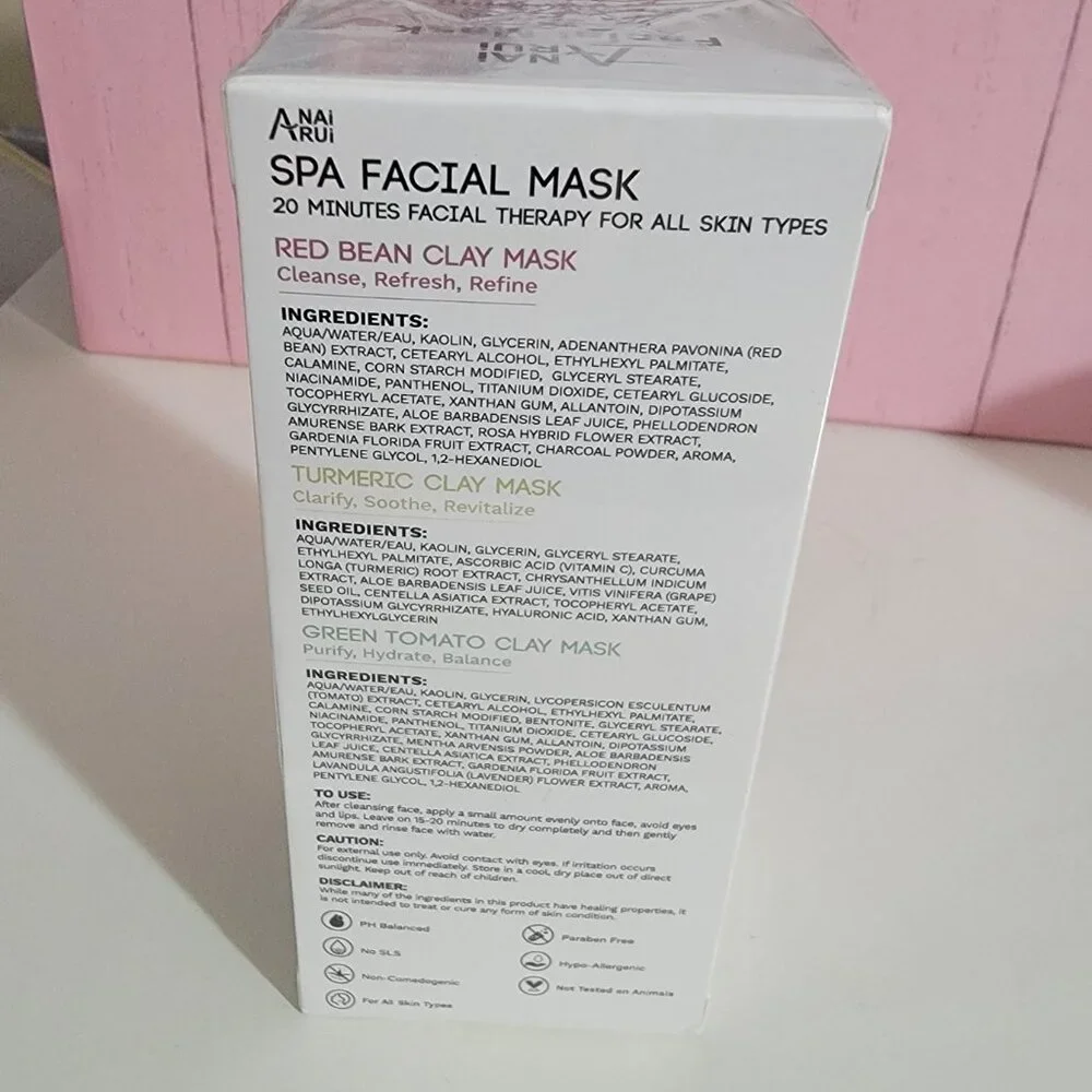 ANAI RUI spa facial mask set NEW IN BOX Exp 1/13/28